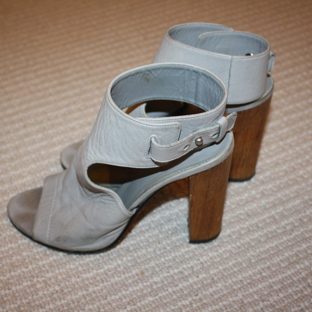 Vince Leather Block Heels